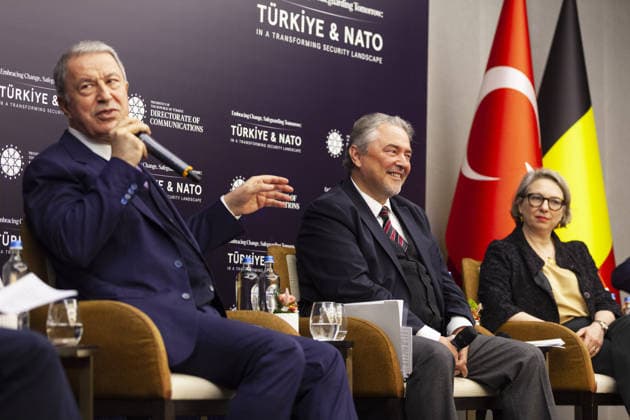 Belgien, Türkei-NATO-Podiumsdiskussion in Brüssel