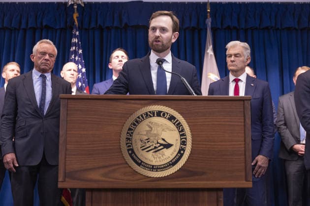 USA, Pressekonferenz zu Betrugsvorwürfen im Medicaid-Programm in Minneapolis