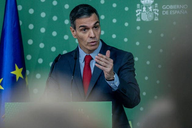 Spanien, Pedro Sanchez stellt Sozialplan für das Klima vor in Madrid