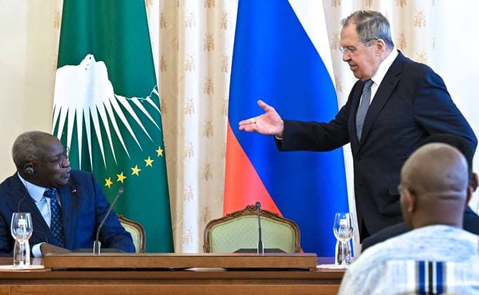 Moskau, Russland-Afrika-Tag