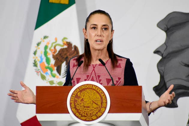 Mexiko, Claudia Sheinbaum Pressekonferenz in Mexiko-Stadt