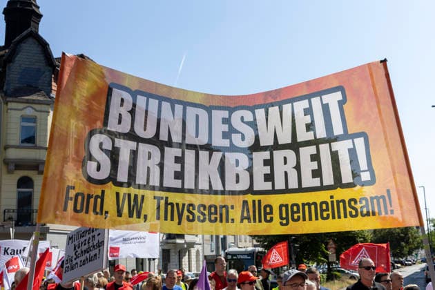 IG Metall ruft Automobil-Beschäftigte bundesweit zum Protest, Archivbilder