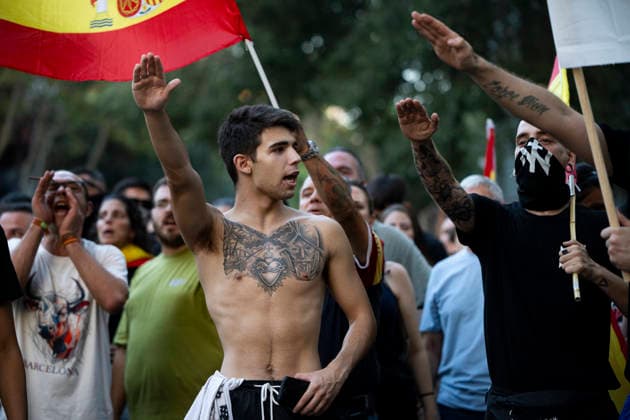 Spanien, Migranten in Ceuta - Rechtsradikale Proteste in Barcelona