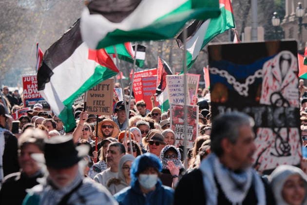 Australien, Pro-palästinensische Proteste in Melbourne