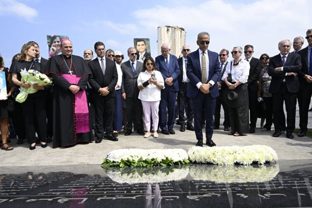 Libanon, Gedenken an die Opfer der Explosion im Hafen von Beirut