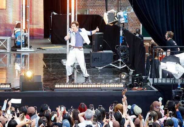 Musik, Yeonjun Konzert auf Good Morning Americas SummerStage im Central Park in New York