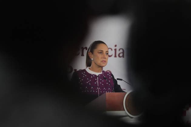 Mexiko, Claudia Sheinbaum Pressekonferenz in Mexiko Stadt