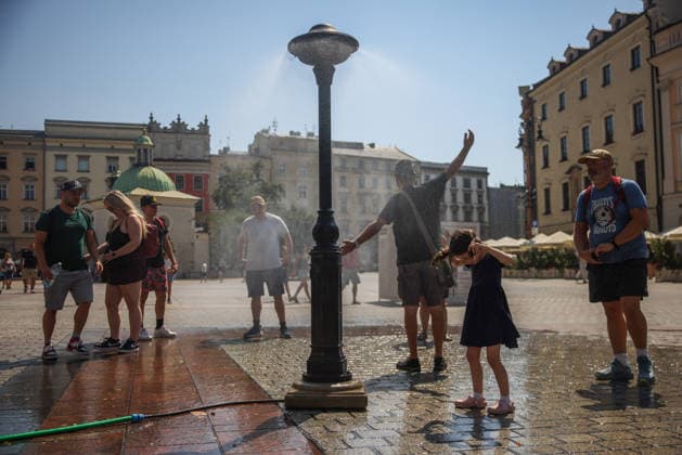 Polen, Hitzewelle in Krakau