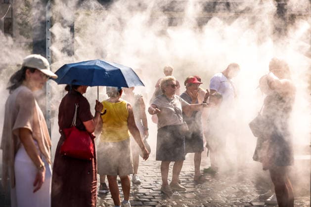 Ungarn, Hitzewelle in Budapest