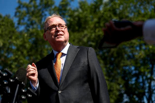 USA, Kevin Hassett Pressestatement in Washington DC