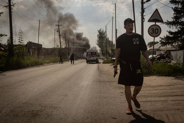 Ukraine-Krieg, Russischer Luftangriff auf Slowjansk