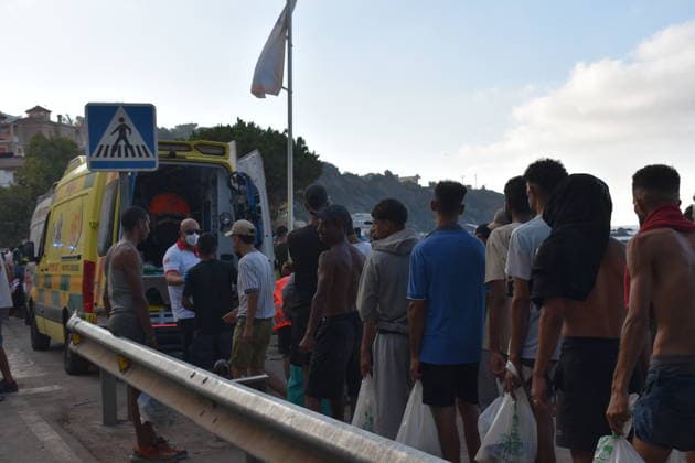 Spanien, Migranten in Ceuta