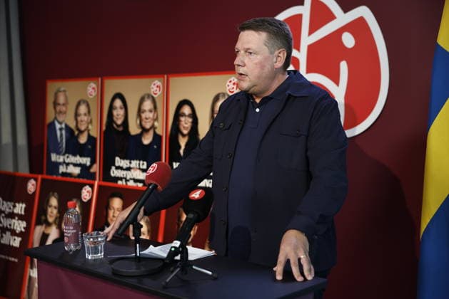 Schweden, Pressetermin der Partei Socialdemokraterna in Stockholm