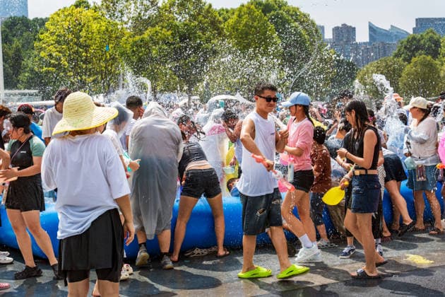 China, Sommer Wunderland Ethnisches Kulturfest in Guiyang