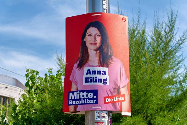 Berlin, Wahlplakate der bevorstehenden Landtagswahlen in Berlin