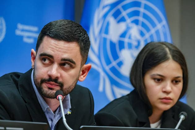 Vereinte Nationen in New York, Pressekonferenz nach Sitzung des Sicherheitsrats zur Lage ukrainischer Kriegsgefangener in russischer Haft