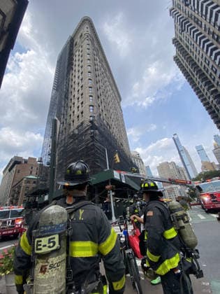 USA, Brand im Flatiron Building in New York