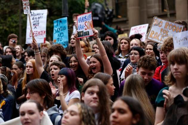 Australien, Studentenproteste in Melbourne
