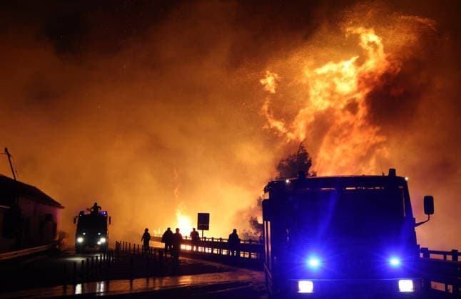Kroatien, Waldbrand nahe Omis