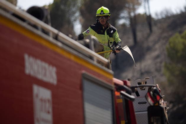 Spanien, Waldbrand in Niebla, Provinz Huelva
