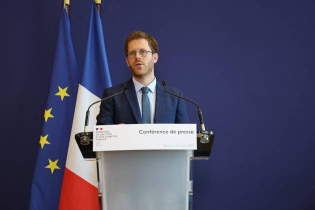 Paris, Pressekonferenz nach Cyberangriff auf die französische Steuerbehörde