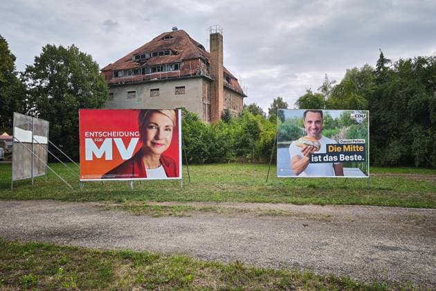 Mecklenburg, Plakate zur Landtagswahl