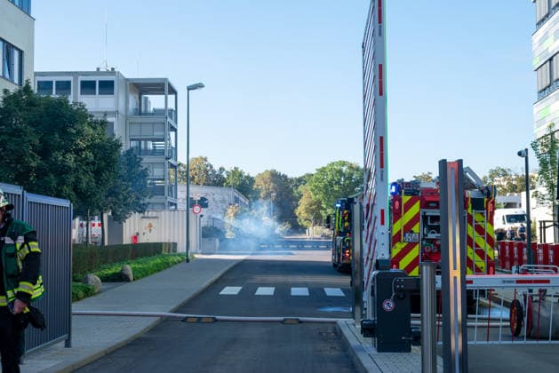 Rheinland-Pfalz, Brand bei Biontech in Mainz