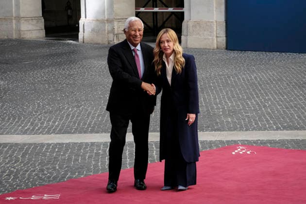 Italien, Giorgia Meloni trifft Antonio Costa in Rom