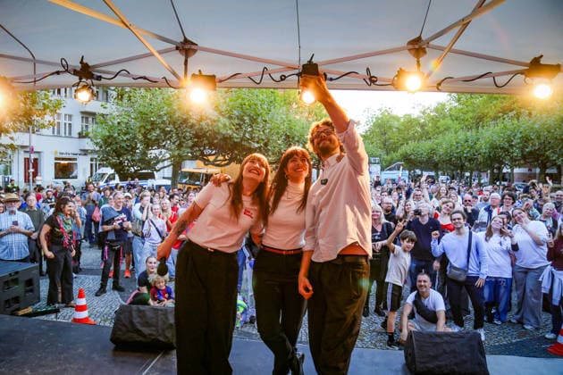 Wahlen in Berlin, Die Linke Wahlkampf und Kundgebung in Charlottenburg