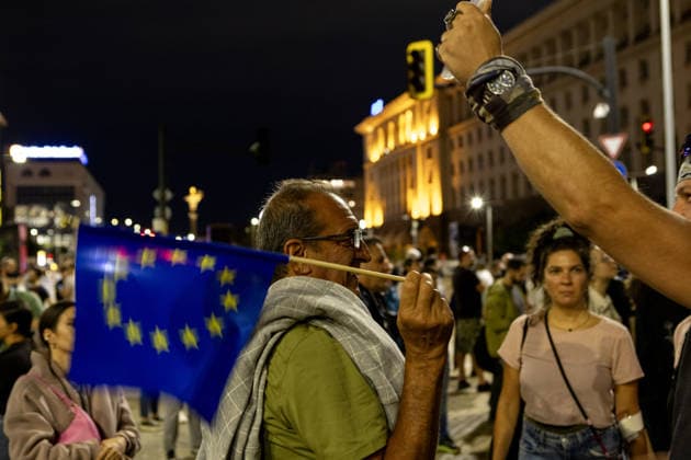 Bulgarien, Regierungskritische Demonstration in Sofia