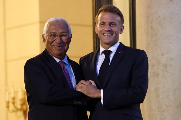 Paris, Emmanuel Macron trifft Antonio Costa