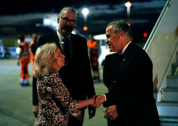 Frankreich, Ankunft Mark Carney in Straßburg