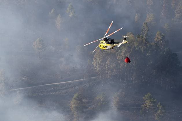 Spanien, Waldbrand in Galizien