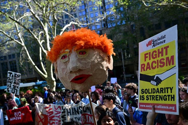 Australien, Proteste gegen Pauline Hanson s One Nation