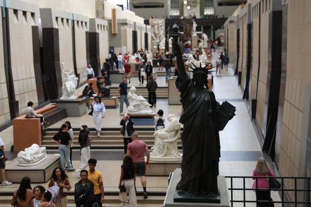 Arts, Auguste Bartholdi. Liberty Enlightening the World Ausstellung in Paris