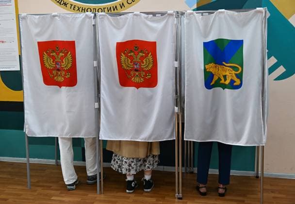 Parlamentswahl in Russland und den besetzten Gebieten