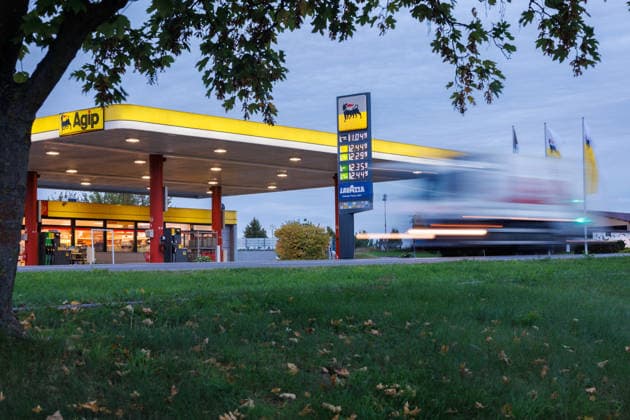 Mecklenburg-Vorpommern, Betrieb an Tankstelle in Pasewalk
