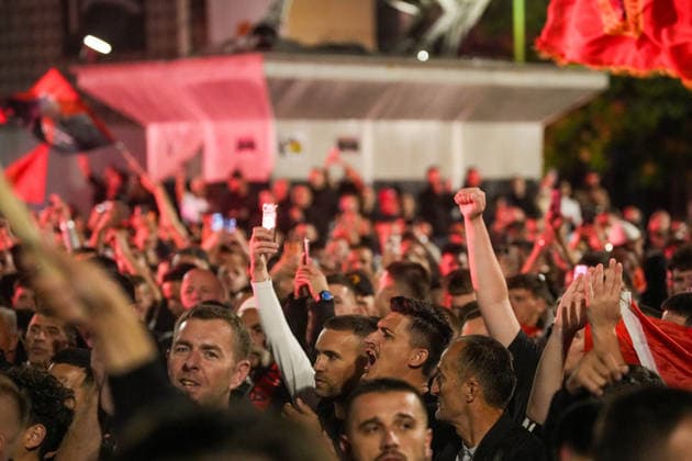 Kosovo, Proteste in Pristina nach der Verurteilung von Hashim Thaci
