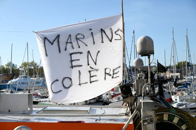 Frankreich, Protest von Fischern in La Rochelle