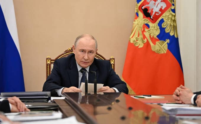 Russland, Wladimir Putin leitet Regierungstreffen in Moskau