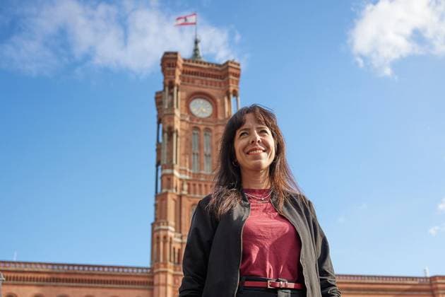 Berlin, Wahlkampfabschluss der Linken mit Elif Eralp