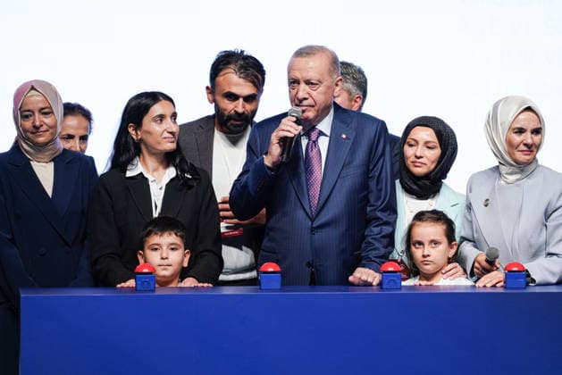 Türkei, Erdogan während Veranstaltung für Veteranen und Hinterbliebene in Ankara