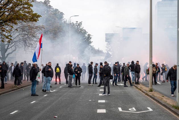 Niederlande, Wij Zijn Het Volk Demonstration und Polizeieinsatz in Den Haag