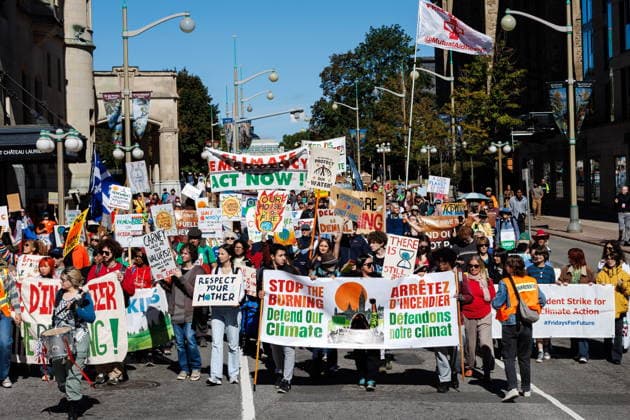 Kanada, Klimaprotest in Ottawa