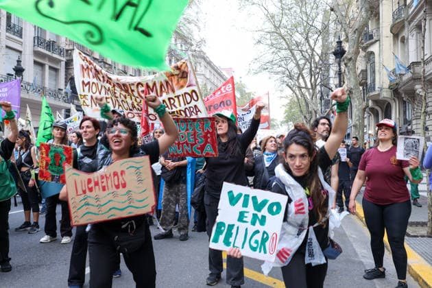 Argentinien, Proteste gegen die Regierung in Buenos Aires