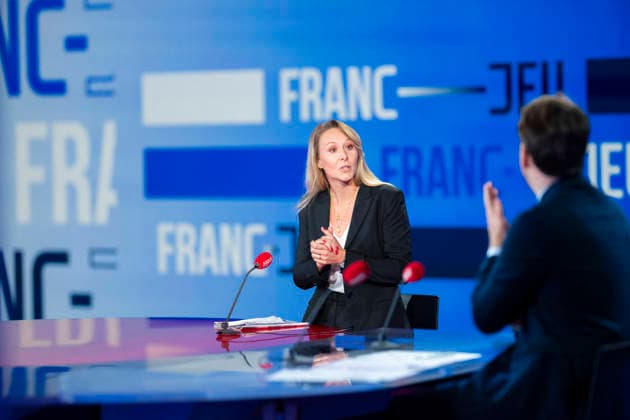 Frankreich, Marion Marechal Le Pen bei France 2 Interview in Paris