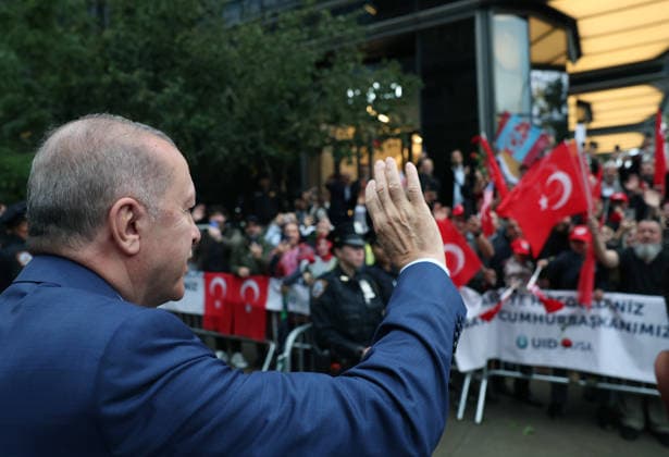 USA, Recep Tayyip Erdogan besucht New York