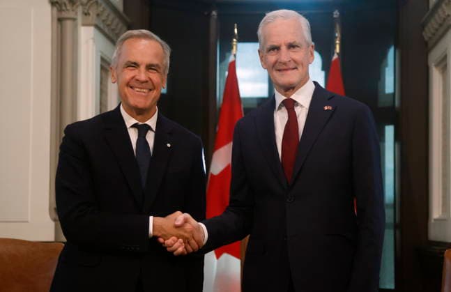 Kanada, Mark Carney empfängt Jonas Gahr Störe