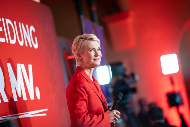 Landtagswahl in Mecklenburg-Vorpommern, SPD Wahlfeier in Schwerin
