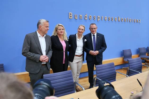 Berlin, AfD Pressekonferenz